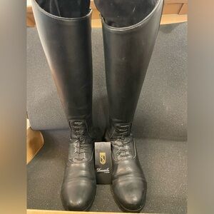 Donatello III Tall Black riding boots by Tredstep